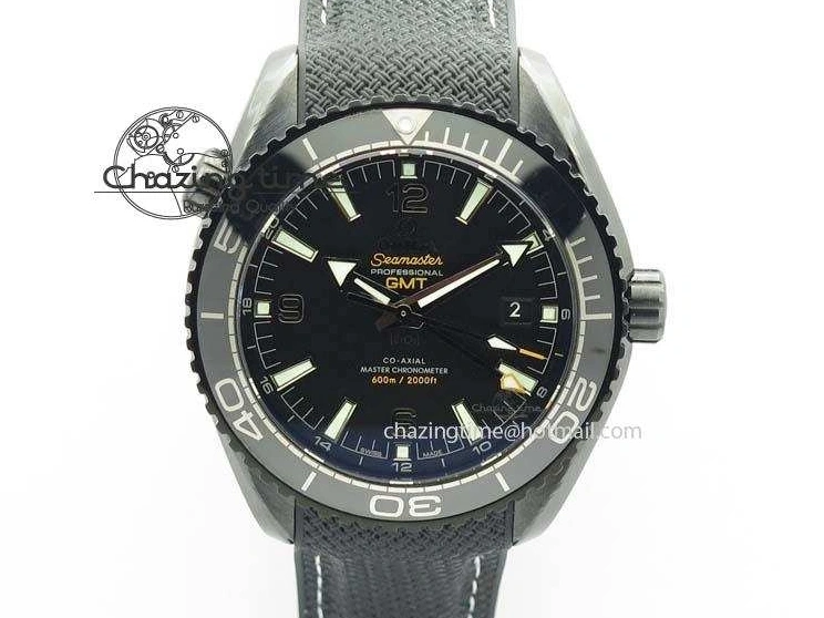 0407 Planet Ocean 45mm Real Ceramic BP-Maker Best Edition Black Dial On Nylon Rubber Strap A TopPick 8185